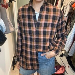 Madewell plaid button up